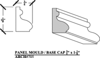 Image Panel Mould/Base Cap 705